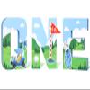 Fangleland Golf One Letter Sign, 1st Birthday Table Decorations, Large Number One Cake Smash Photo Props, Golf Ball Freestanding Paper Mache Letters for One Year Old Party Supplies view 1