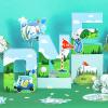 Fangleland Golf One Letter Sign, 1st Birthday Table Decorations, Large Number One Cake Smash Photo Props, Golf Ball Freestanding Paper Mache Letters for One Year Old Party Supplies view 4