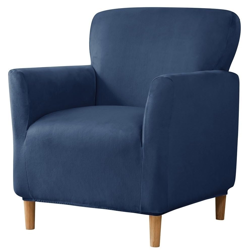 ZEaink Stretch Banquet Armchair Slipcover Sofa Covers 1-Piece Armchair Sofa Covers Soft Arm Chair Cover Removable Washable Single Couch Covers Furniture Protector for Living (Color : #21)
