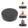 Electric Rotating Display Stand, 2 in 1 Rotating Display Stand Mute Rotating Jewelry Display Turntable for Watch Cosmetics Photography(Black) view 4