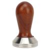 Coffee Tamper Espresso Press, 304 Stainless Steel Flat Base, Wooden Handle for Coffee Grounds Barista Espresso Machines Accessory, Detachable Comfortable Grip (58mm) view 1