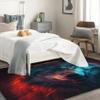 Wolf Rug 4x6 ft, Fire and Ice Wolf Area Rug, 3D Animal Rugs for Living Room Bedroom, Wildlife Carpet, Kids Room Decor for Boys Girls, Washable Non Slip Soft Low Pile Indoor Area Rugs view 2