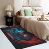 Wolf Rug 4x6 ft, Fire and Ice Wolf Area Rug, 3D Animal Rugs for Living Room Bedroom, Wildlife Carpet, Kids Room Decor for Boys Girls, Washable Non Slip Soft Low Pile Indoor Area Rugs view 3