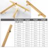 Cabinet Handles,Wardrobe Door Handles,2 Pack Golden Cabinet Pulls Aluminum Alloy Cabinet Knobs T Bar Cupboard Door Handles Square Kitchen Door Levers for Bathroom,Closet,Wardrobe,Furniture Hardware (S view 2