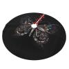 Exquisite Christmas Tree Skirt  Festive Holiday Decor for Xmas Tree  Durable and Decorative Mat Science Butterfly view 2