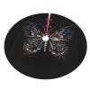 Exquisite Christmas Tree Skirt  Festive Holiday Decor for Xmas Tree  Durable and Decorative Mat Science Butterfly view 3