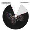 Exquisite Christmas Tree Skirt  Festive Holiday Decor for Xmas Tree  Durable and Decorative Mat Science Butterfly view 4