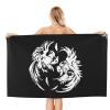 Byoblu Roosters Fighting Beach Towel Absorbent Bathroom Towels Beach Towels Oversized Super 32x52 Inch view 2