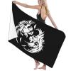 Byoblu Roosters Fighting Beach Towel Absorbent Bathroom Towels Beach Towels Oversized Super 32x52 Inch view 4