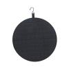 HomeLoft Basics Hanging Brooch Pin Organizer Enamel Pin Display Board Shelf Badge Felt Decoration Jewelry Organizer for Girl Room Living Room 40cm (Black) view 1