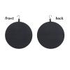 HomeLoft Basics Hanging Brooch Pin Organizer Enamel Pin Display Board Shelf Badge Felt Decoration Jewelry Organizer for Girl Room Living Room 40cm (Black) view 2