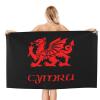 Byoblu Wales Welsh Dragon Yard Flag Beach Towel Absorbent Bathroom Towels Beach Towels Oversized Super 32x52 Inch view 2