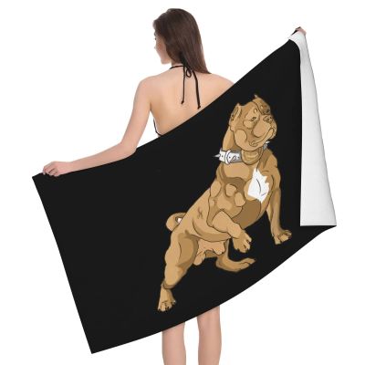 Byoblu American Bully Beach Towel Absorbent Bathroom Towels Beach Towels Oversized Super 32x52 Inch