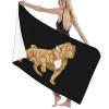 Byoblu American Bully Beach Towel Absorbent Bathroom Towels Beach Towels Oversized Super 32x52 Inch view 4