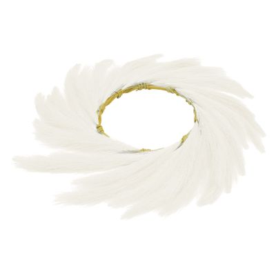 GRIRIW Style Faux Phragmites Wreath Home Decor Artificial Wreath Wall Hanging