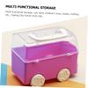 BUTIFULSIC Car Shaped Boys and Girls Toy Storage Organizer Multi-function Playroom Container Handle for Lightweight Design for Building Blocks Art Supplies Small Toys Cute Traffic Model view 2