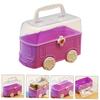 BUTIFULSIC Car Shaped Boys and Girls Toy Storage Organizer Multi-function Playroom Container Handle for Lightweight Design for Building Blocks Art Supplies Small Toys Cute Traffic Model view 4