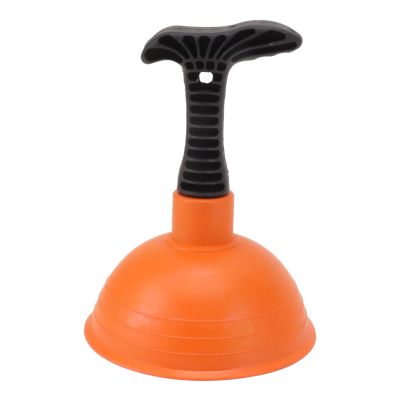 DAUZ Small Toilet Bowl Plunger, High Pressure Pneumatic Powerful Nonslip Handle, Multipurpose Mini Bathtub Plunger for Bathroom (Style 3 550ml)