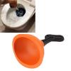 DAUZ Small Toilet Bowl Plunger, High Pressure Pneumatic Powerful Nonslip Handle, Multipurpose Mini Bathtub Plunger for Bathroom (Style 3 550ml) view 4