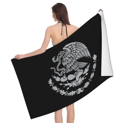 Byoblu Flag of Mexico Beach Towel Absorbent Bathroom Towels Beach Towels Oversized Super 32x52 Inch