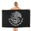 Byoblu Flag of Mexico Beach Towel Absorbent Bathroom Towels Beach Towels Oversized Super 32x52 Inch view 2