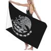 Byoblu Flag of Mexico Beach Towel Absorbent Bathroom Towels Beach Towels Oversized Super 32x52 Inch view 4