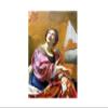 HABAKUK Art St Cecilia icon, Saint Cecilia, gift for musician, musical gift, christian home, music patron (LARGE: 8.2x5.1 in (21x13 cm)) view 4