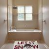St. Nicholas Square Bathroom Rug, Plush Let It Snow Snowman Themed Bath Mat 20 x 30, Machine Wash view 3