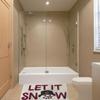 St. Nicholas Square Bathroom Rug, Plush Let It Snow Snowman Themed Bath Mat 20 x 30, Machine Wash view 4