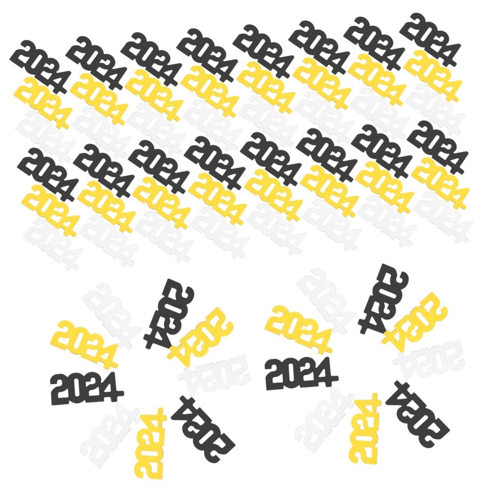 Homoyoyo 3bags Year Celebration Decorative Confetti Table Decorations for Festive Parties for Year Eve Birthdays and Holiday Events