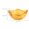 Ciieeo Crystal Lucky Ingot Yuan Bao Figurine 2024 Wealth Luck Ingot Chinese Cat Waving Arm Crystal Figurines Figurine Chinese Sculpture Decor Office China Style view 2