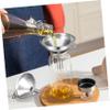 1set Stainless Steel Funnel for Kitchen with Cleaning Brushes Easy to Maintain Versatile for Oils Powders Sturdy Reinforced Design for Bottles Canning view 2