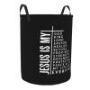 Jesus is My God Laundry Hamper Dirty Clothes Storage Basket Foldable with Handles Laundry Basket, for Bedroom, Bathroom Small view 2