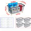 4 set Hanging Wall Basket Organizer,Over the Cabinet Door Wire Baskets for Organizing -Space-Saving Hanging Baskets for Organizing,Wall Mount Storage,No Drilling Adhesive Wall Storage Basket, Black view 2