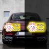 Nouiroy Funny Baby On Board Car Sticker and Decal-2 Pcs Cute Rabbit Baby in Car Decal Reflective Vinyl Sticker for Cars Window Bumper Baby Safety Warning Sign Sticker (Strawberry Rabbit, Yellow) view 2