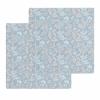 Dusty Blue Waffle Kitchen Dish Towels Set of 2,Super Absorbent & Quick Dry Hair Hand Bath Tea Golf Microfiber Soft Towel Cleaning Dish Washcloth,Daisy Lavender Dandelions Natural Wildflowers 12"x12" view 1