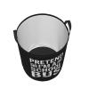 Pretend a School Bus Laundry Baskets Dirty Clothes Storage Basket Foldable with Handles Laundry Basket, for Bedroom, Bathroom Medium view 3