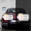 Nouiroy Funny Baby On Board Car Sticker and Decal-2 Pcs Cute Rabbit Baby in Car Decal Reflective Vinyl Sticker for Cars Window Bumper Baby Safety Warning Sign Sticker (Banana Rabbit, White) view 2