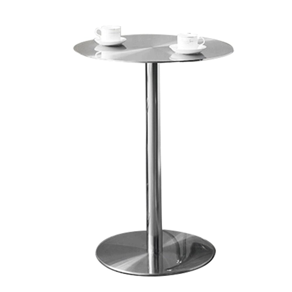 Bar Table Round Bistro Table, 29.5'' Height, Modern Fashion Dining Wine Pub Metal Table, for Dining Cafe Home, Living Room, Easy Assembly (Size : 60x60x75cm)