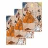 Cowboy Western Waffle Kitchen Hand Towels Set of 3,Super Absorbent & Quick Dry Hair Dish Bath Tea Golf Microfiber Towel,Soft Towel Cleaning Dish Washcloth,Country Rustic Boho Plant Leaves 15.7"x23.6" view 1