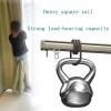 Ceiling Track Set for Curtains, Ceiling Curtain Track, Curtain Track Ceiling Wall Black Mounted, Heavy Duty 2m Sliding Shower Curtain Rail, Room Divider, can Be Used in Windows, Bedrooms (Color : Bla view 4