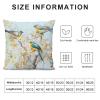 adverrex Throw Pillow Covers 18x18 Double Sided Velvet Birds Branch Decorative Pillowcase Couch Pillows for Bedroom Living Room Outdoor view 2