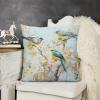 adverrex Throw Pillow Covers 18x18 Double Sided Velvet Birds Branch Decorative Pillowcase Couch Pillows for Bedroom Living Room Outdoor view 3