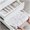 ALIUNI Drawer and Shelf Liner, Non-Slip Kitchen Cabinet Liners Non-Adhesive Thick Strong Grip Waterproof Washable Mats Protect Dresser Shelves Cupboard Bathroom Cabinets, White Marble, 12 in X 30 FT view 1