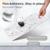 ALIUNI Drawer and Shelf Liner, Non-Slip Kitchen Cabinet Liners Non-Adhesive Thick Strong Grip Waterproof Washable Mats Protect Dresser Shelves Cupboard Bathroom Cabinets, White Marble, 12 in X 30 FT view 2