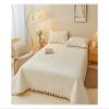 Bed, 3pcs Thick Cotton Bed Sheets, Solid Double Bed Covers, Blanket Beds, Linen Quilted Bed Sheets with Pillowcases view 2