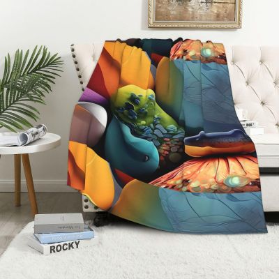 MYGANN Coloured Stones Four Seasons Universal Facecloth Blanket 40x60in, Lightweight and Portable, for Bed Sofa Office Camping
