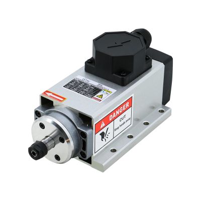 110V 220V 1.5kw ER11 Air Cooled Motor Square Air-cooling Milling for Engraving Wood Working Router (Color : Termianl No Collect, Size : 110V)