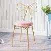 OOCCO Creative Butterfly Chair Simple Girl Heart Theme Restaurant Chair Beauty Makeup Chair Dressing Golden Chair Stool (Color : Style 2) view 1