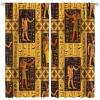 Brebasf Ancient Egyptian Mythological Symbols Curtains for Living Room Rustic Egypt Anubis Tribal Pharaoh Hieroglyphics Thermal Insulated Rod Pocket Blackout Curtains/Drapes 2 Panels 45" L x 21" W view 1